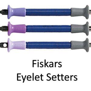 FISKARS Eyelet Setters (set of 3) LIKE NEW CONDITION